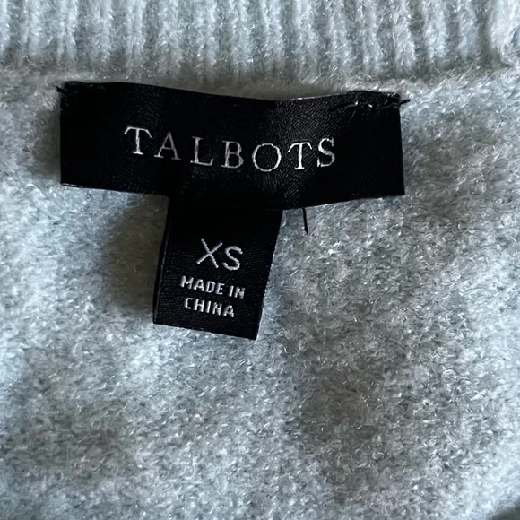 Talbots Light Blue 'Thankful' Sweater XS perfect conditioning worn once - Picture 3 of 7